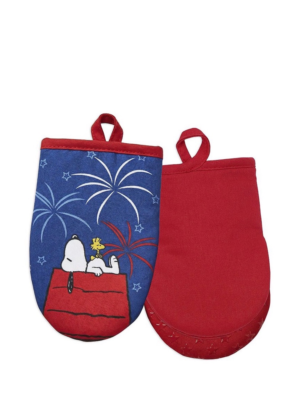 Peanuts Summer Fireworks 2 Pack Silicone  Oven Mitts